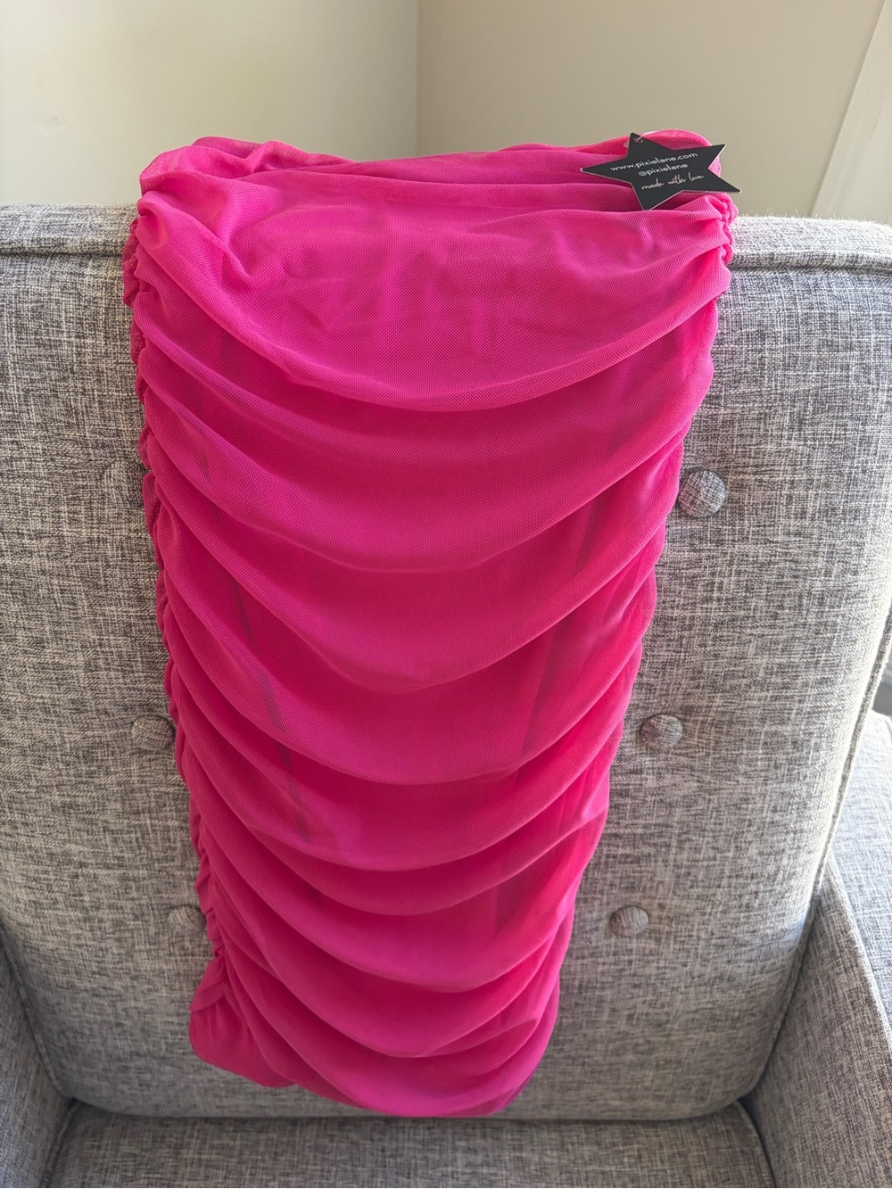 Girls' Hot Pink Ruched Pixie Lane Dress - NWT